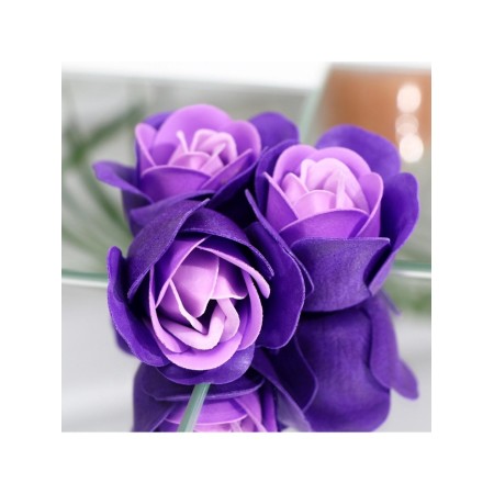 Soap roses, purple-white, set 24 pcs.-6