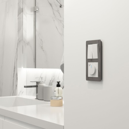 Two -clavy passage circuit breaker with backlight (white matte) W1122161-2