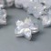 Decor for creativity Plastic "Flower-Piteris White-blue" Crystal 1.4x1.4 cm