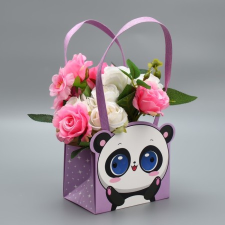 Panda Flower Carriage, 14 × 10 × 9 cm