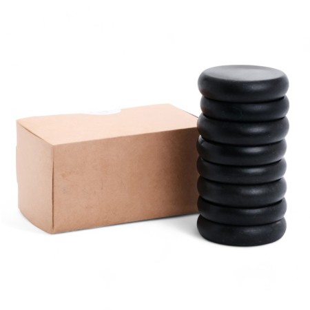 A set of massage stones from basalt, 8 pcs, 8 cm-4