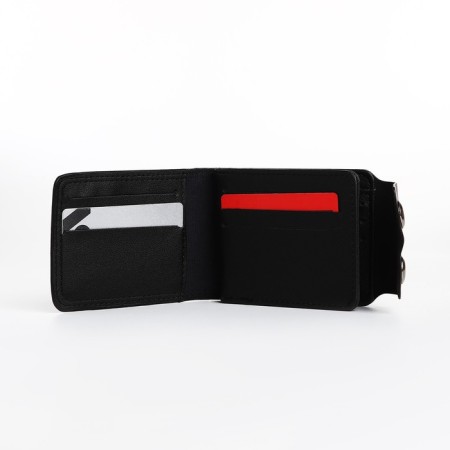 Male purse on magnets, black color-4
