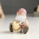 Polystone souvenir "Santa Claus in a long red cap, with heart" MIX 7x5x8 cm