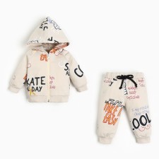 Set: Jumper with zipper and pants crumb I 