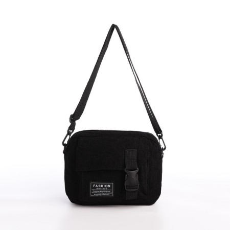 Youth bag with lightning, 1 outer pocket, black color