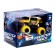 Radio -controlled jeep "graffiti", works on batteries, yellow color