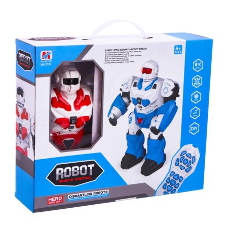 Robot radio -controlled "collect the robot", light effects, works from batteries-6