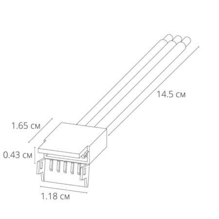 ARTE LAMP Strip-Ccessories A30-12-RGBW power connector, white-1
