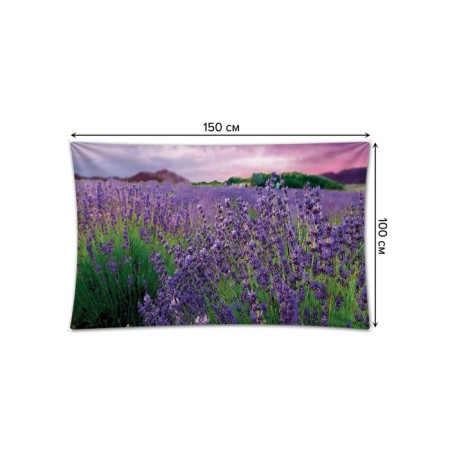 Decorative panel with photo printing "Lavender in color", horizontal, size 100x150 cm-1