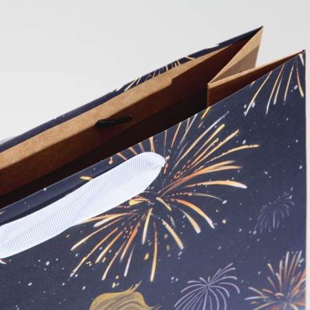 Craft vertical package “Heat near”, L 31 x 40 x 11.5 cm, New Year-5