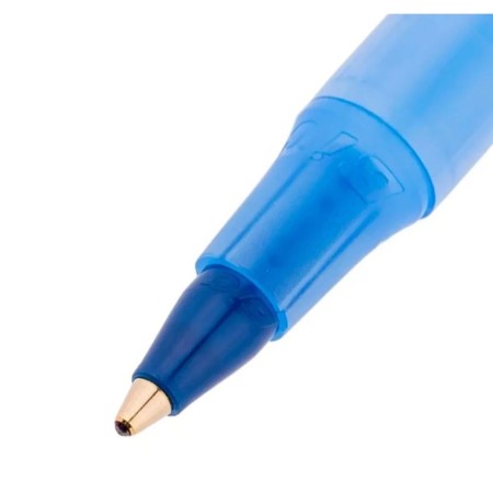 A set of ballpoint pens 3 pieces "Round stic classic", 1.0 mm node, average letter, blue ink-7