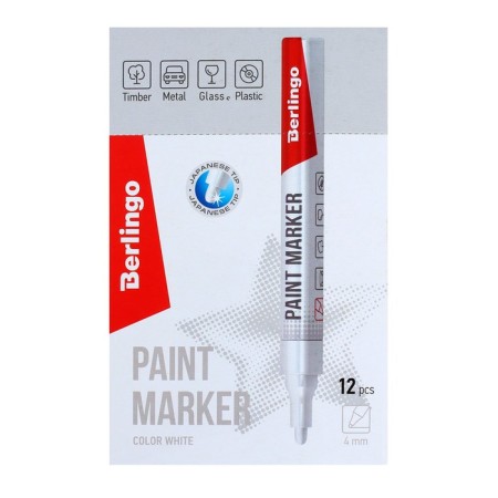 Marker-color (lacquer) 4.0 mm Berlingo white, nitro-base-3