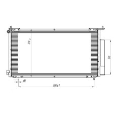 CR-V air conditioner radiator Honda 80110S9GF01, LUZAR LRAC 23NL