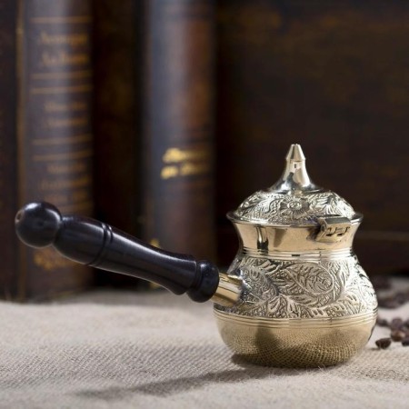 Turk with a lid "Golden Patterns" Brass 250 ml-2
