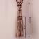 Curtains “Three Crystal” curtains, 50 ± 1 cm, brown-beige color