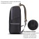Staff trip universal backpack, 2 pockets, black with gray details, 40x27x15.5cm, 270787