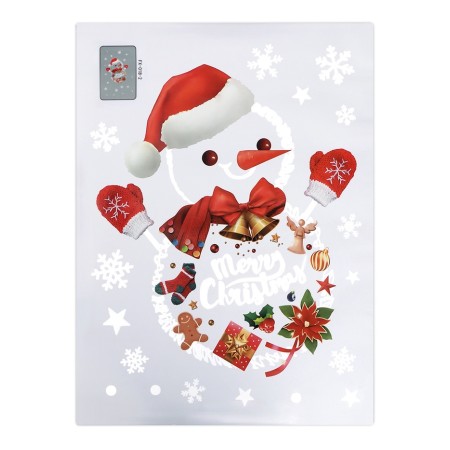 Stickers on the windows "New Year" snowmen, 2 shuki, 60 x 90 cm-2