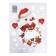 Stickers on the windows "New Year" snowmen, 2 shuki, 60 x 90 cm