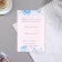 Invitation "Wedding Day!" blue flowers, 15x10.5 cm