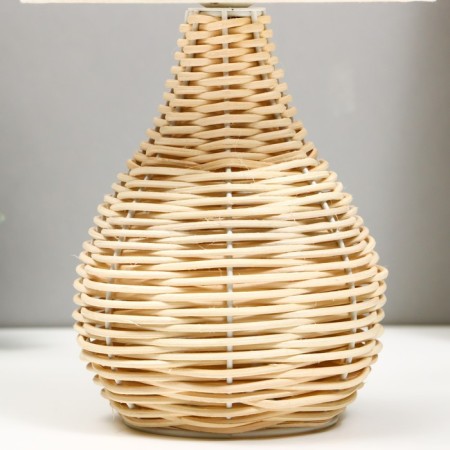 Board lamp "Wicker" E27 40W Beige 25x25x37cm-4