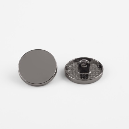 A set of metal buttons on the leg, d = 18 mm, 10 pcs, black nickel color-1