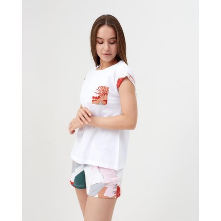 Women's T -shirt with KAFTAN Pocket "Flowers" p. 40-42-1