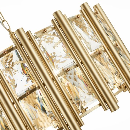 Suspended chandelier ST LUCE. SL1623.203.08. Corsia. 8x40 watts, E14, 65x65x32 cm, Shampan-4