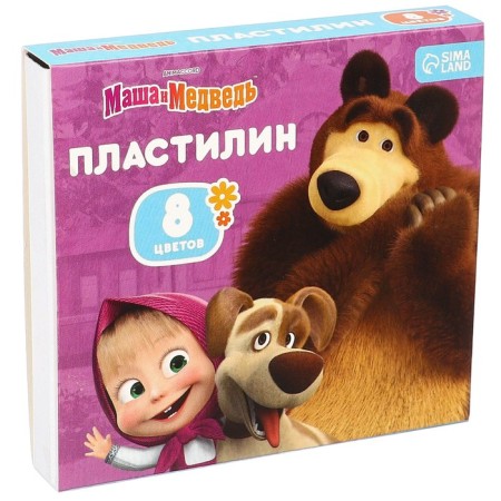 Plasticine 8 colors 120 g "Masha and the Bear"-2