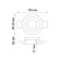 YESO lamp, 50 W, GU10, white color, D = 132mm