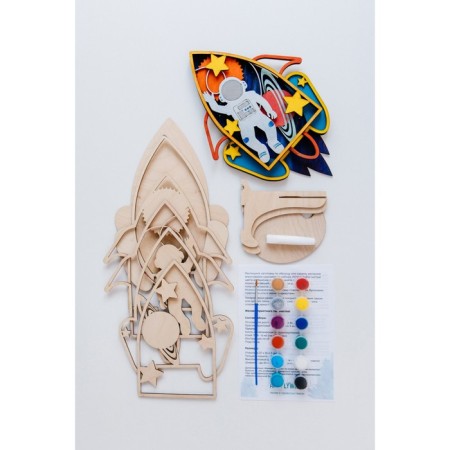 3D coloring "Rocket"-1