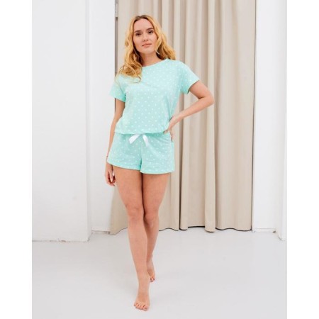 Pajama Women's KAFTAN "GOOKS", T-shirt, shorts, size 44-46-1