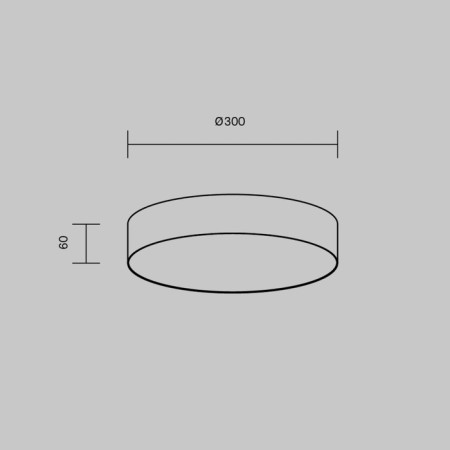 Technical C032CL-36W4K-RD-W, LED, 36 W, 300x300x60 mm, 3050 lm, 4000K, 2835, white, white lamp-8