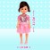 Classic "Natasha" doll in a dress, mix
