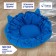 Lynchik for animals on a screed with ears, blue color 30-50 cm
