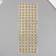 Stick plastic rhinestones "Half-dash" D-10 mm gold 10x27 cm