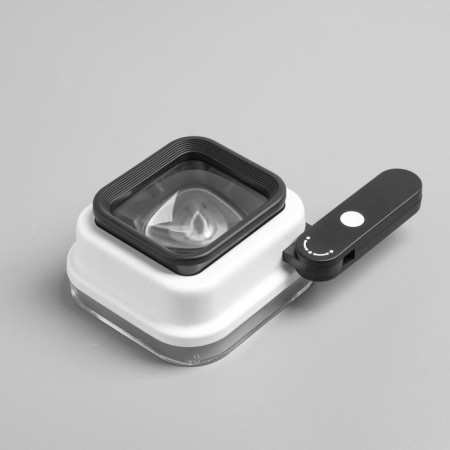 Folding magnifier 10x, 15x, 20x, ultraviolet lighting-1