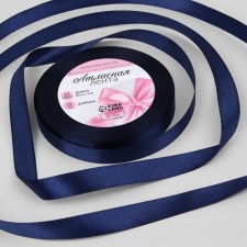 Satin tape, 12 mm × 23 ± 1 m, cobalt color
