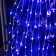 Smart garland "Horse tail" 10 threads of 1.5 m dew, IP20, silver thread, 150 LED, remote control, application, glow RGB, USB