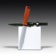 Bayonet-knife training, with scabbard, rubber, 29.5 cm