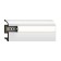 Plastic white plinth under LED tape 80x16x2000mm