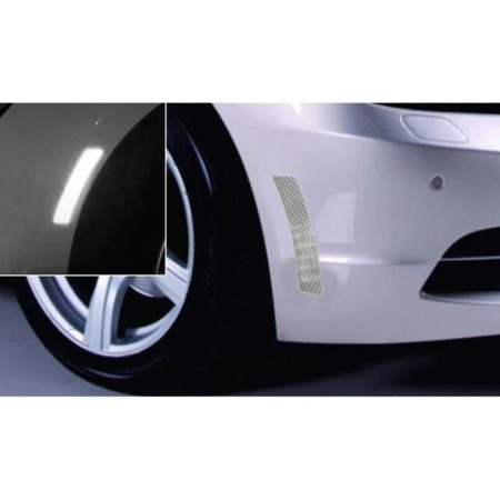 A car sticker, reflective, 13.5 × 2.5 cm, white, set 2 pcs-1