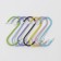 A set of hooks for railing, 7 cm, d = 2.5 cm, 7 pcs, color mix