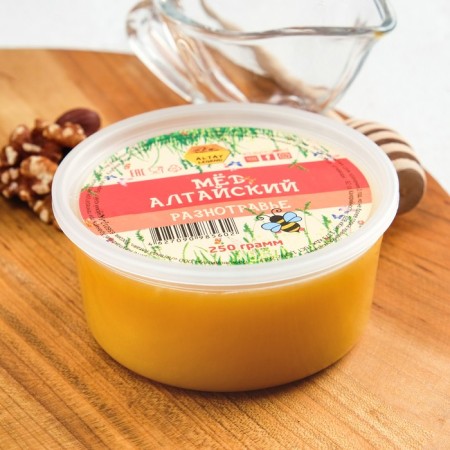 Honey Altai "Different Trade", natural flower, 250 g PET-1