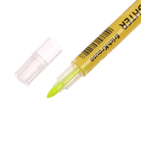 Textbook marker 0.5-3.5 mm Erichkrause Visioline V-16 zoom neon, bilateral, yellow neon, water-based ink-4