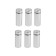 Remote holder for signs, 16x40 mm, color matte nickel, set 6 pcs.