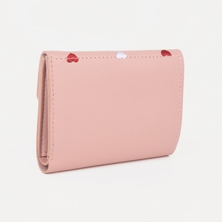 Wallet on the button, pink color-1