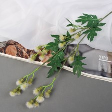 Цветы искусственные "Мимоза садовая люкс" 60 см, белый