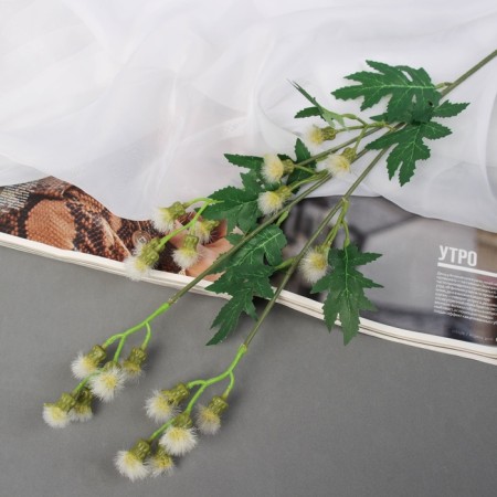 Artificial flowers "Mimosa Garden Lux" 60 cm, white