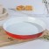 The form for baking is the floody. Circle ", 36 × 4.5 cm, ceramic coating, red color