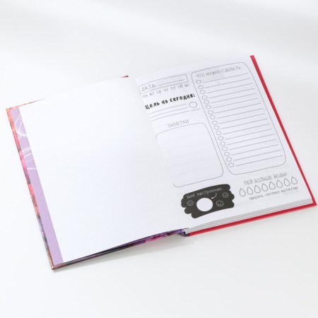 Creative diary, solid cover A5, 120 l. "Plan your life"-3